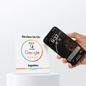 Tapstar Pro Google Review Stand – Tap to Review in 3 Seconds, Lifetime Use, No App Needed, Boosts Ranking and Trust on Google.